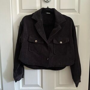 BTFBM Crop Cordoroy Jacket